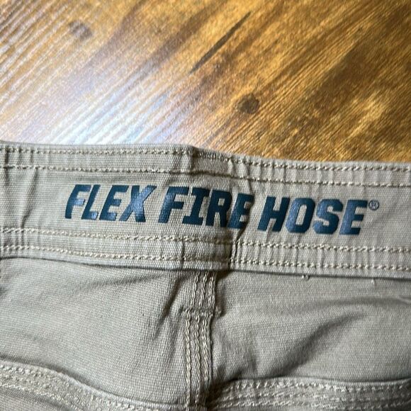 Duluth Mens Flex Fire Hose Brown Denim Jeans Standard Fit size W34 x L32 - Picture 7 of 11